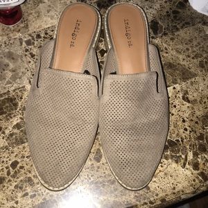 Dark taupe mules